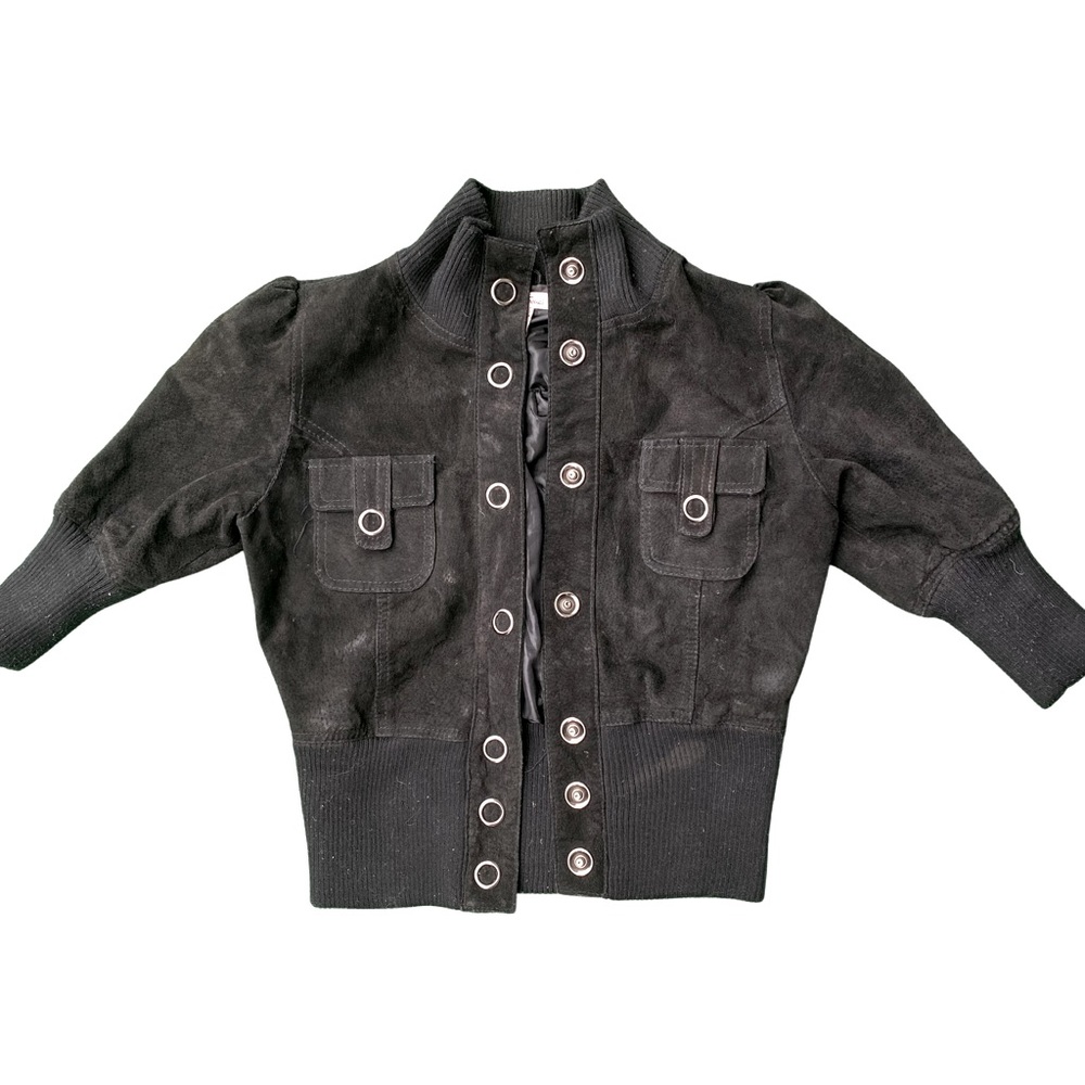 Women’s black suede jacket Small